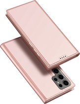 Dux Ducis - Telefoon Hoesje geschikt voor de Samsung Galaxy S24 Ultra - Skin Pro Book Case - Roze