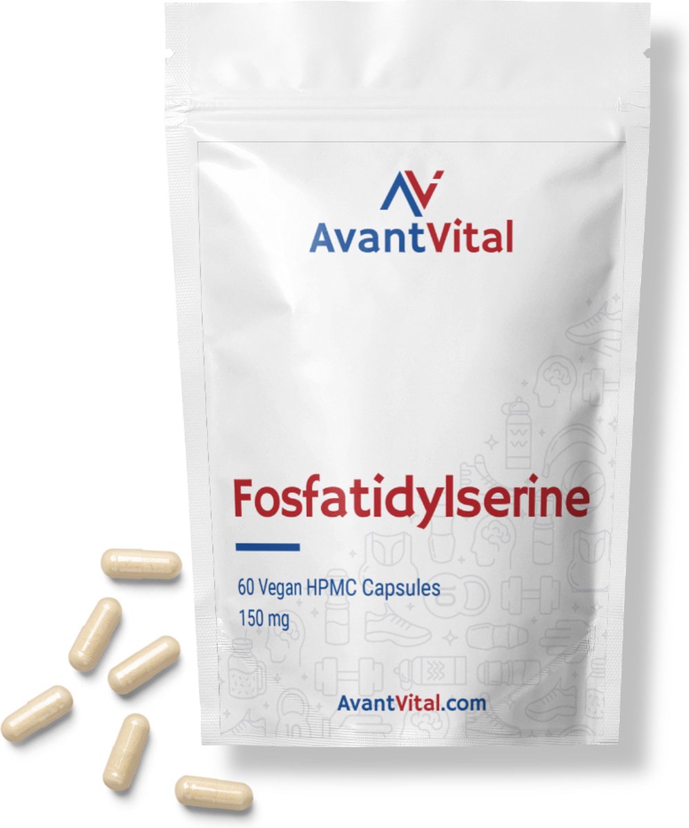 Goedkoopste Fosfatidylserine - 150 mg - uit Zonnebloemen - 60 Vegan Capsules - Vrij van Soja-gerelateerde Allergenen - AvantVital - Voedingssupplementen