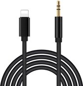 8-pins naar 3.5 mm audio AUX kabel voor iPhone/iPad/iPod - GADGETS4YOU - Ondersteuning iOS - Lengte 1 m - Zwart - Autoradio
