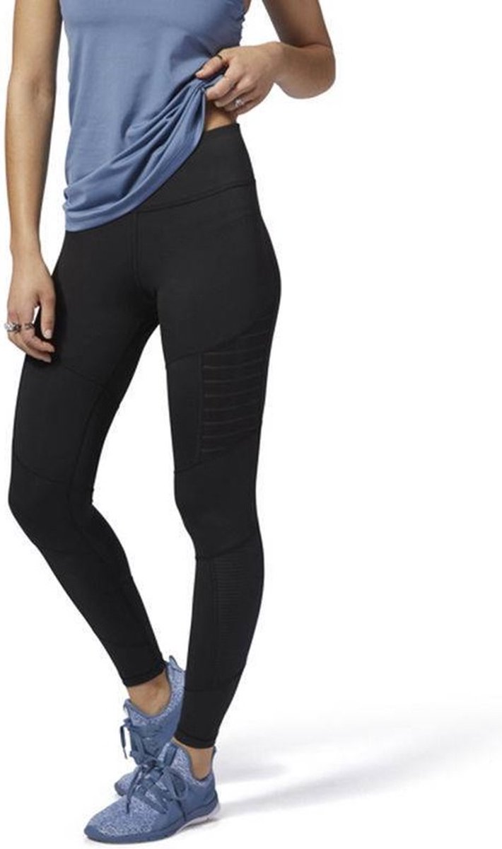 Reebok D Mesh Tight Sportlegging Dames Zwart