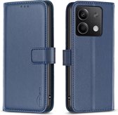 BINFEN Book Case - Geschikt voor Xiaomi Redmi Note 13 4G Hoesje - Blauw