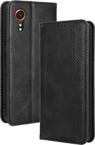 Coverup Vintage Book Case - Geschikt voor Samsung Galaxy Xcover 7 Hoesje - Zwart