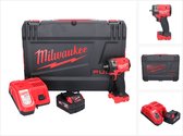 Milwaukee M18 FIW2F38-501X Snoerloze slagmoersleutel 18 V 339 Nm 3/8 " Brushless + 1x oplaadbare batterij 5.0 Ah + lader + HD box