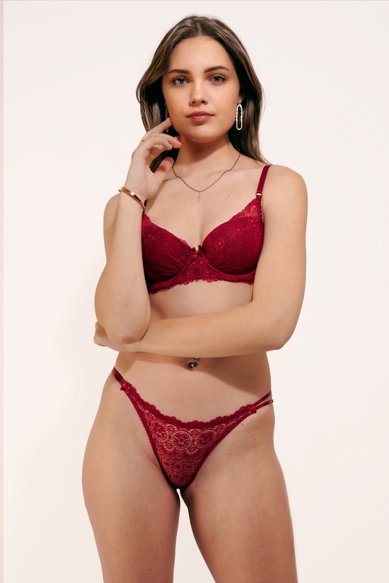 Olivia Rose - Soutien-gorge Push-up Lilou Rouge taille A70