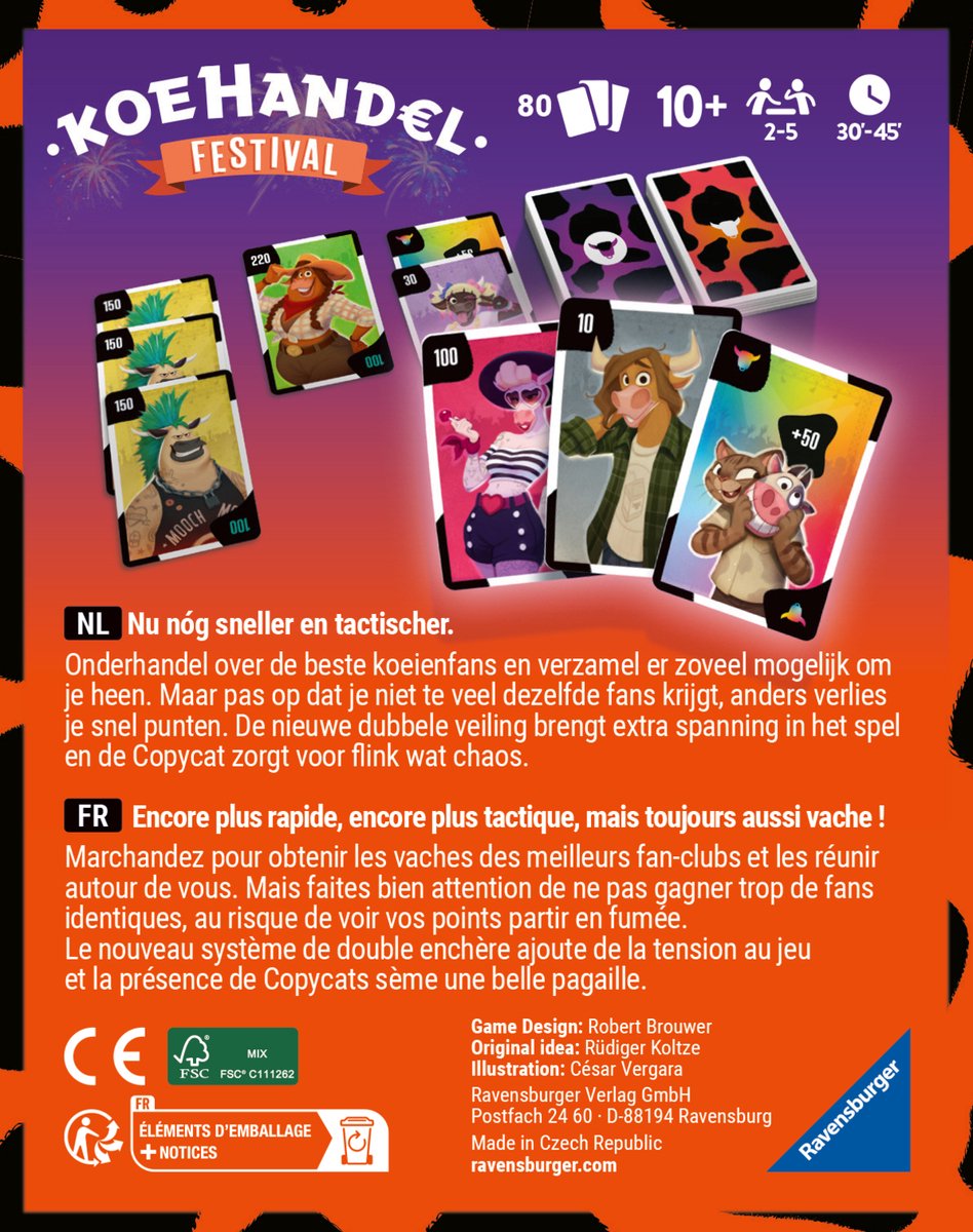 Ravensburger Koehandel Festival - Kaartspel | Snel en Tactisch Onderhandelingsspel — afbeelding 5