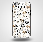 Smartphonica Telefoonhoesje voor iPhone 6/6s met honden opdruk - TPU backcover case honden design / Back Cover geschikt voor Apple iPhone 6/6s