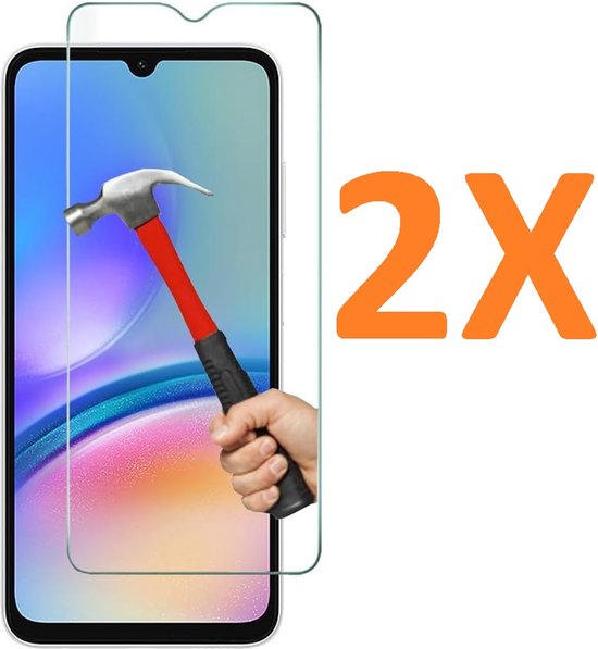 Glas de protection d'écran - Protecteur d'écran en Tempered Glass Adapté à: Samsung Galaxy A15 - 2x
