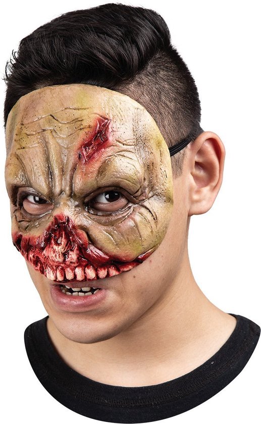 Zwart rond halfmasker voor volwassenen