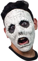 Partychimp Eng Wit Gezichts Masker Halloween Masker voor bij Halloween Kostuum Volwassenen - Latex - One-size