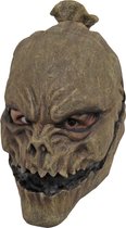Partychimp Gezichtsmasker Horror Latex Halloween Masker voor bij Halloween Kostuum Volwassenen - Bruin - One-size
