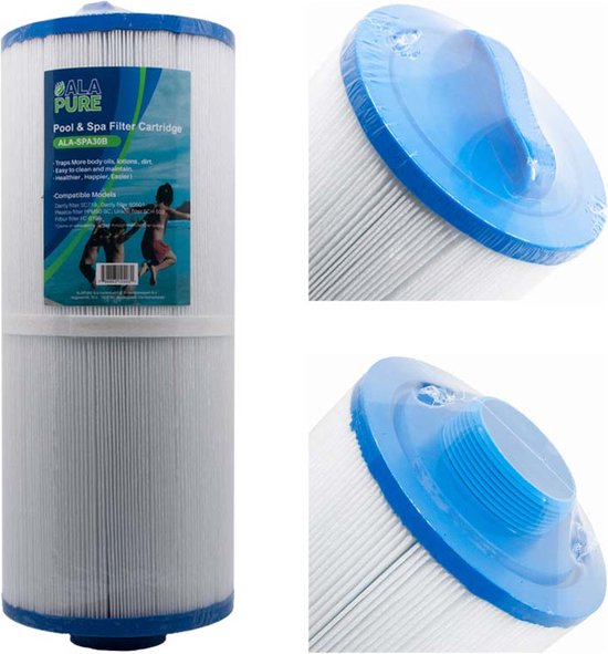 WuYan Ersatz-Spa-Filter – Kompatibel Mit Unicel C-4326, Filbur FC-2375, Pleatco PRB25-IN U.a. – Filterfläche 25 M²