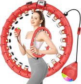 Geluidsarme LED Hoelahoep met Balteller - Instelbaar Gewicht - Voor Volwassenen - Fitness en Plezier - Effectieve Trainingstool