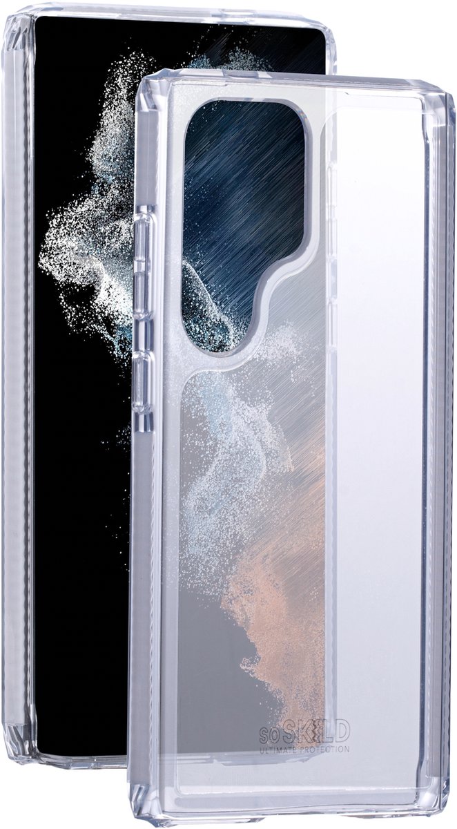 SoSkild Samsung Galaxy S24 Ultra Hoesje - Defend 2.0 Heavy Impact Case - Transparant