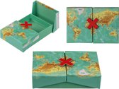Boîte surprise de Luxe de couleur naturelle avec carte - Coffret cadeau - 12 x 8 cm