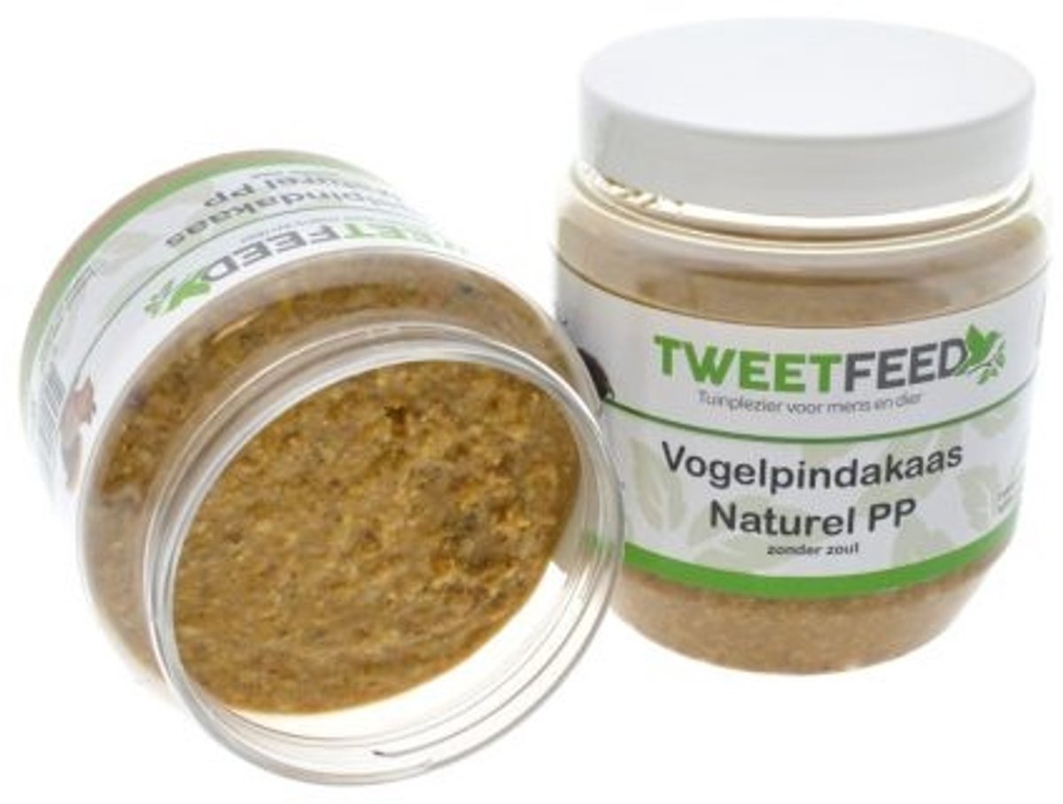 Tweetfeed Vogelpindakaas Naturel 350 gram PP 12 stuks