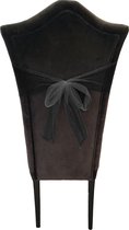 Tule stof op rol - 2x - zwart - 30cm x 9meter - Organza/mesh decoratie stoffen