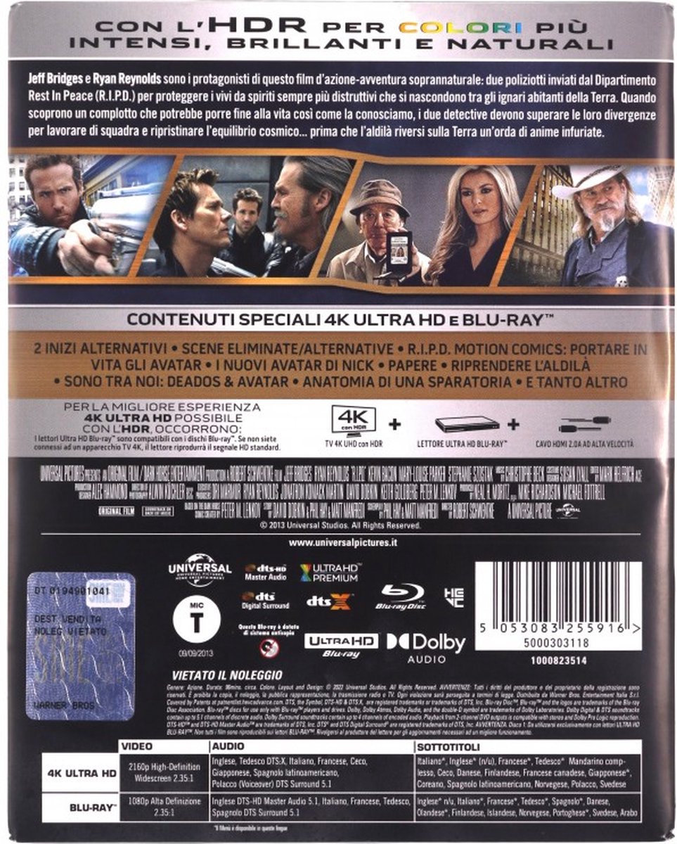 R.I.P.D. [Blu-Ray 4K]+[Blu-Ray]-