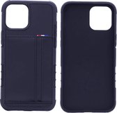 Backcover hoesje Geschikt voor: Apple iPhone 12 Pro Max hoesje - Case - 2 Ruimte voor pasjes - Zwart