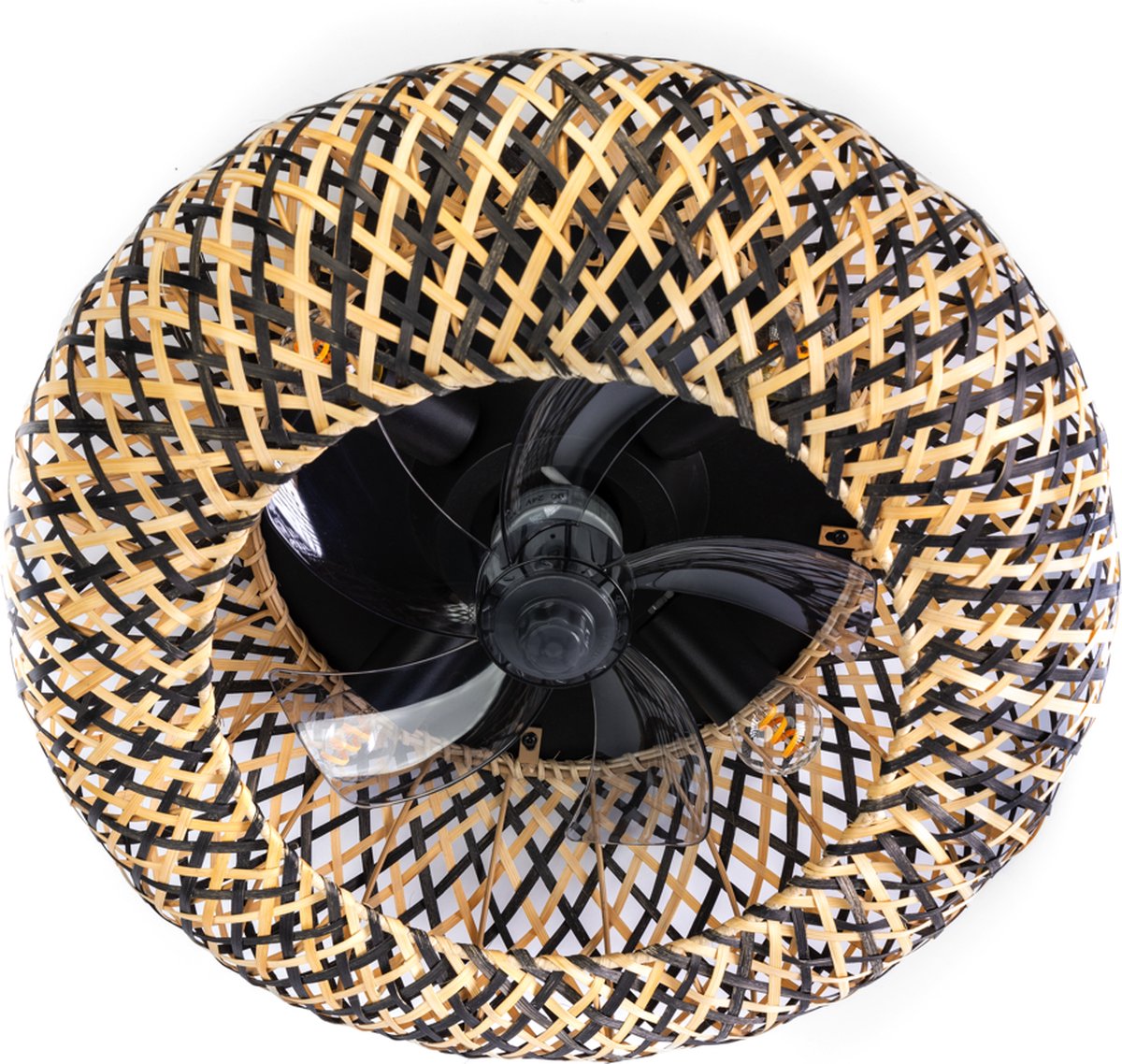 Expo Trading ETH - Plafondventilator No. 8 Otis Ø 50 cm beige zwart