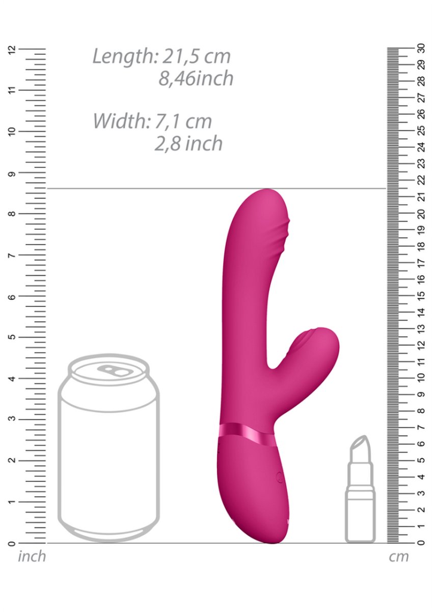 Goedkoopste VIVE by Shots - Tani - Finger Motion with Pulse-Wave Vibrator - Pink