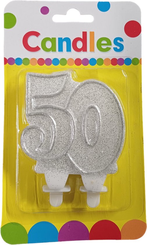 Bougie anniversaire 50 ans - Bougies - fête