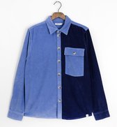 Sissy-Boy - Blauw colourblock overhemd