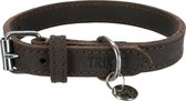 Trixie Halsband Hond Rustic Vetleer Donkerbruin