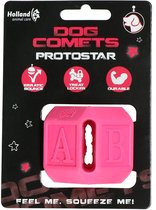 Dog Comets Protostar - Treat hider - Hondenspeelgoed - Intelligentie speelgoed - Kubus - Rubber - 5 x 5 cm - Roze