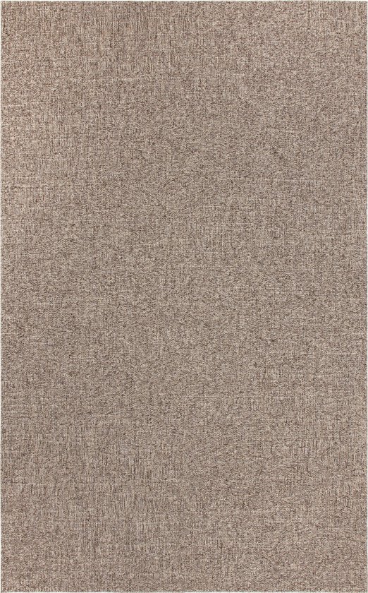 Tapis pour intérieur et extérieur, Antidérapant - Beige Uni Taupe - 160 cm x 220 cm - Balcon Terrasse Cuisine, Résistant aux UV et aux Intempéries, Tapis de Jardin Moderne