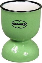 CABANAZ - eierdop, keramiek, EGG CUP, groen