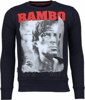 Rambo - Rhinestone Sweater - Navy