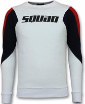 Three Color Trui - Squad Sweater Heren - Wit