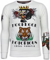 McGregor Notoriuous Tattoo - Embroidery Sweater - Wit