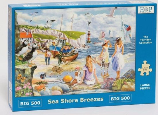 - 500 Grote Stukken - Sea Shore Breezes - House Of Puzzels | bol.com