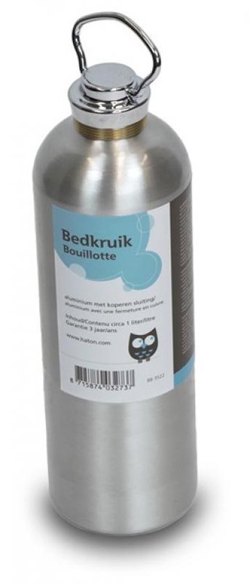 Set van 2 aluminium kruiken + 2 hoezen