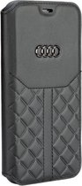 iPhone Xs/X Bookcase hoesje - Audi - Effen Zwart - Leer