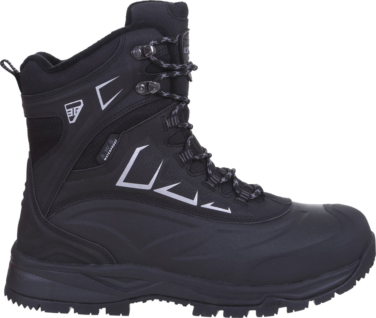 Icepeak Asmera Heren Snow Wandelschoenen – 48 Zwart