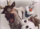 Disney - Canvas - Frozen - Olaf & Sven - 70x50 cm