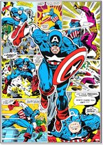 Marvel - Peinture sur toile - Captain America Hero - 50x70 cm
