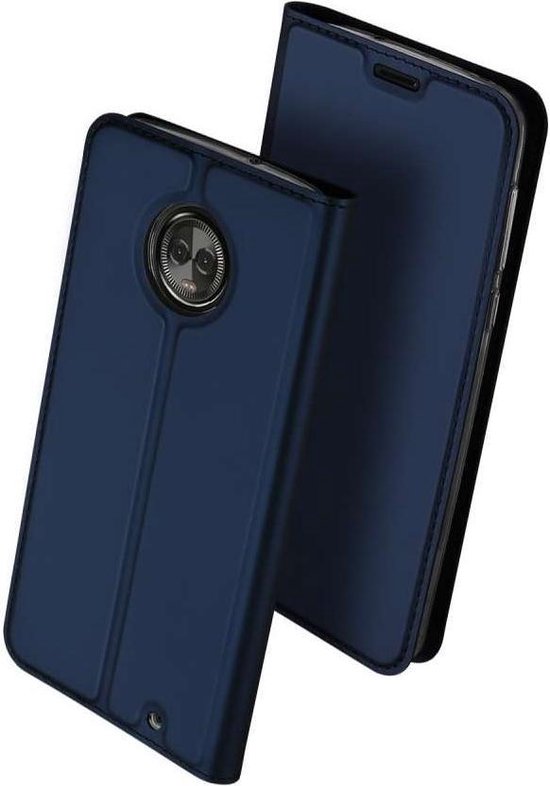 mechanisch maatschappij Belachelijk Motorola Moto G6 Plus Wallet Hoesje Slimline - Navy | bol.com