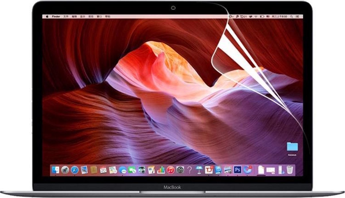 ENKAY Kunststof Ultra-Clear Screenprotector voor Apple MacBook 12 Inch (2015-2017)