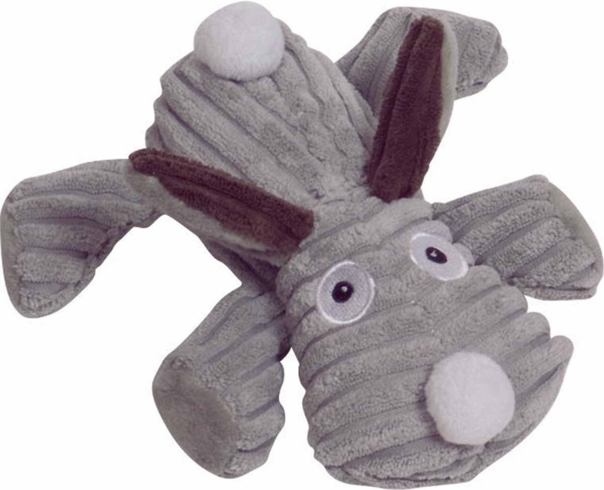 Nobby Pluche Hond Met Piep – Bruin – 18 cm