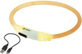 Nobby Lichtgevende Halsband Kat LED - Geel - 35 cm