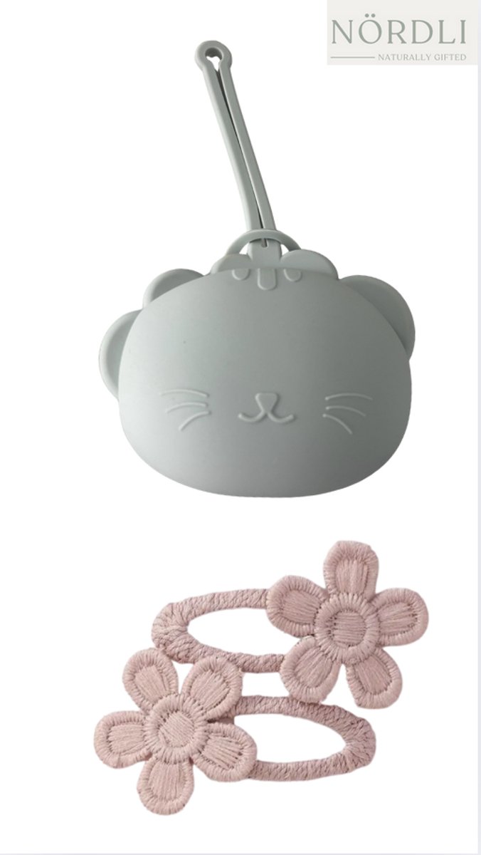 Kraamcadeaubox - Babycadeau - Speenhouder - Vlaggetjes - haarklipjes - Cadeau Pasgeboren - Brievenbuspakketje van Little Dutch — afbeelding 3