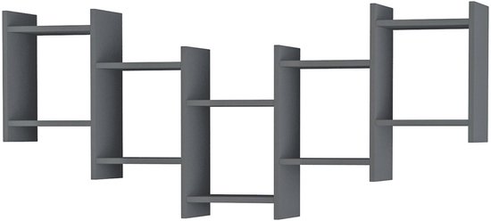 Modern design wandmeubel met tv-paneel en glazen plank