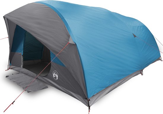 vidaXL - Tunnel - tent - met - dak - met - opslag - Blauw - 500 - x - 348 - x - 200 - cm - taft van Merkloos — afbeelding 5