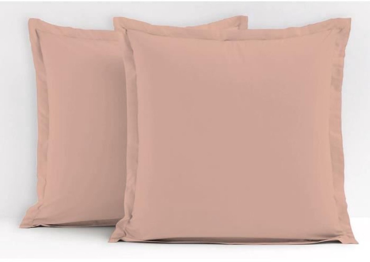 Set van 2 kussenslopen - LOVELY HOME - LH71620 - 63 x 63 cm - Roze