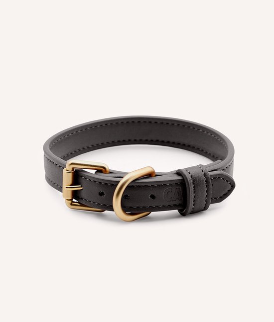 Hunter Magic Star biologische lederen halsband, zwart, 65