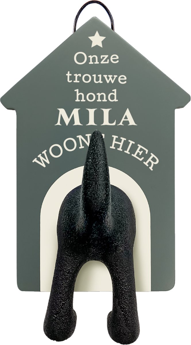 Riemen kapstok honden onze trouwe hond Mila woont hier