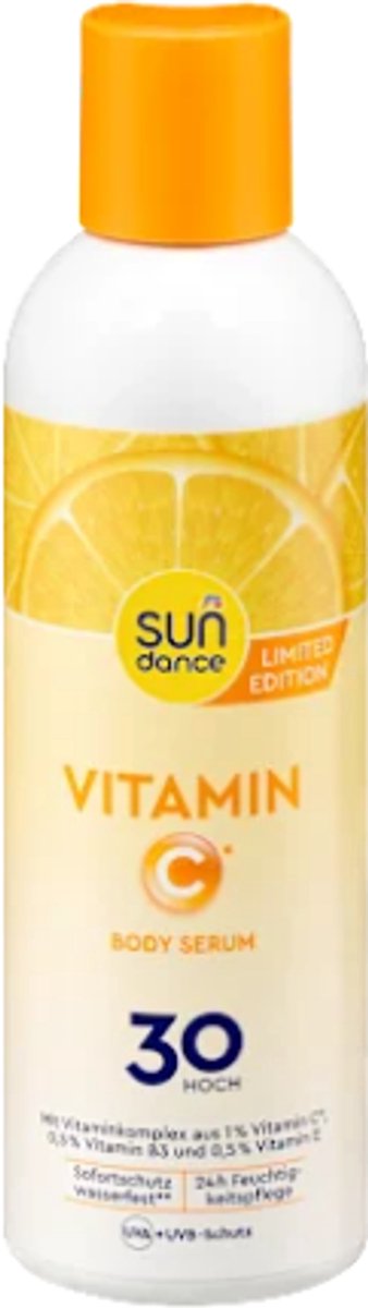 Zonnemelk Bodyserum - SPF 30 met Vitamine C - SUNDANCE | 1x 200ml - Factor 30 - Vitaminecomplex
